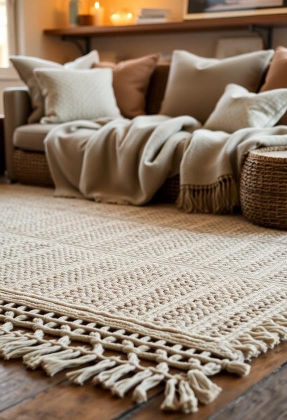 artisan crafted woven rugs