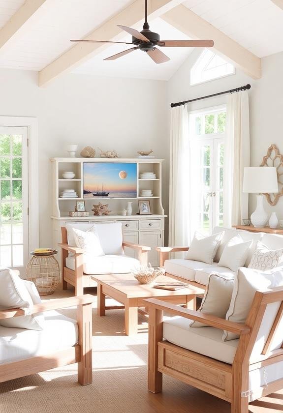 beachy themed furniture selection