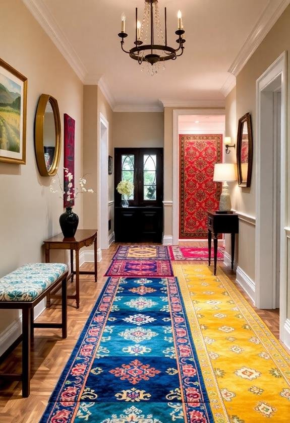 bold runner rug selection