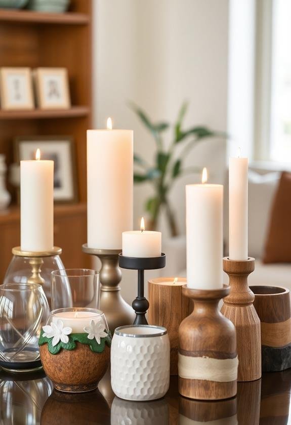 candle holder material types