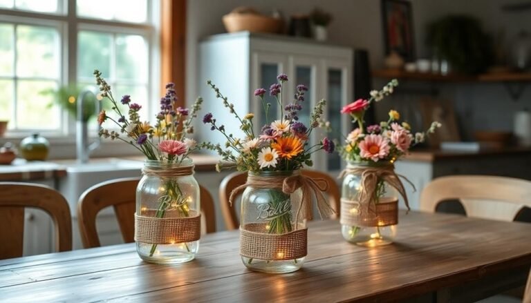 charming mason jar decor