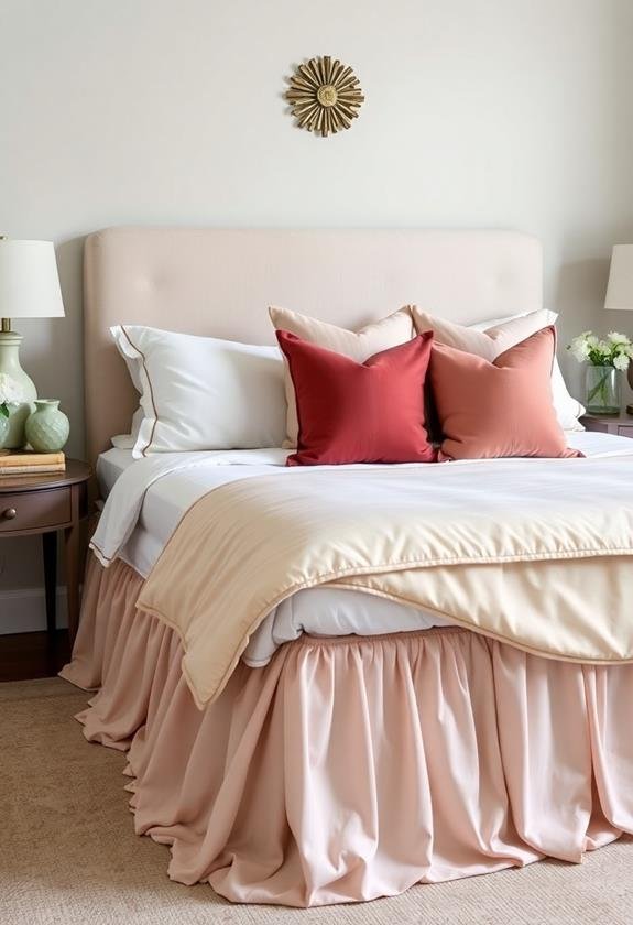 chic bed skirts and linens