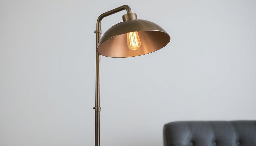 chic contemporary industrial floor lamps