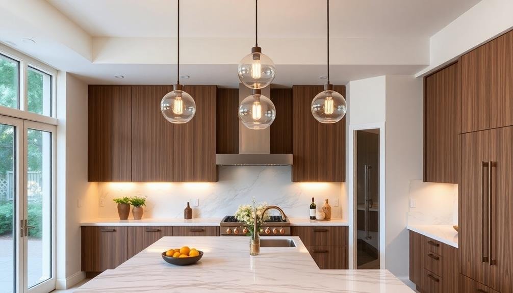 chic kitchen pendant lights