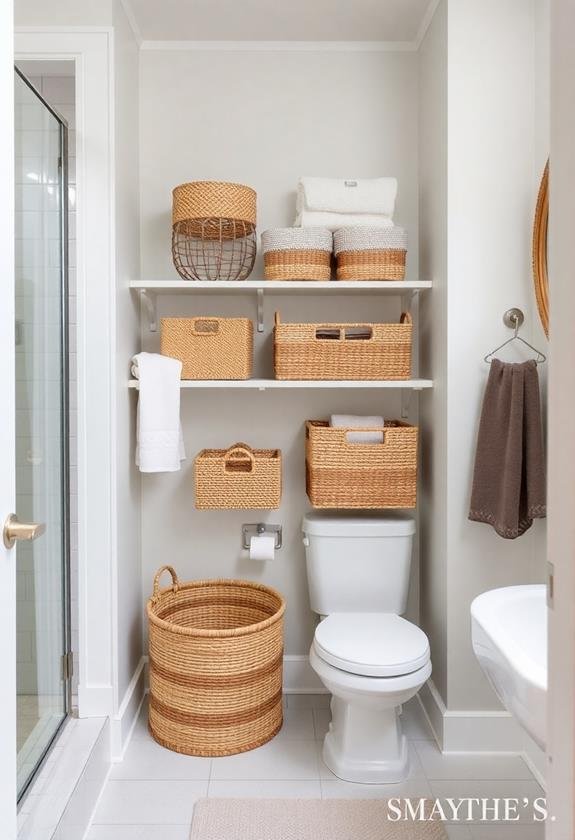 choosing decorative bathroom baskets