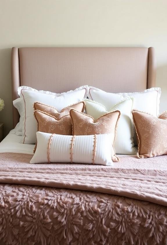 coordinating stylish decorative pillows