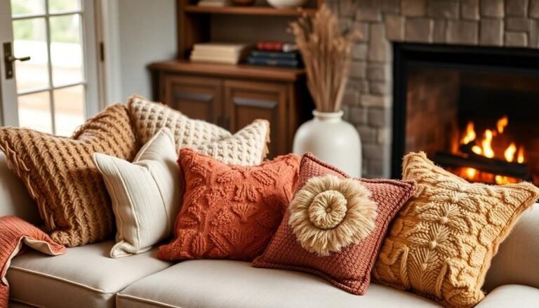 cozy fall throw pillows