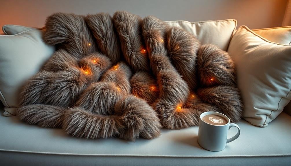 cozy faux fur blankets