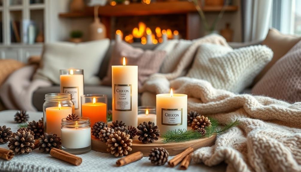 cozy winter candle scents