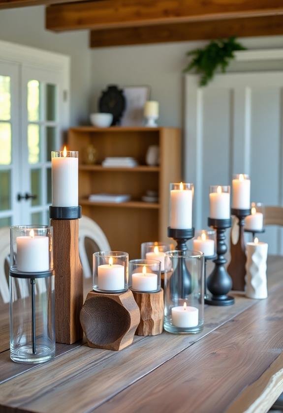 creative homemade candle holders