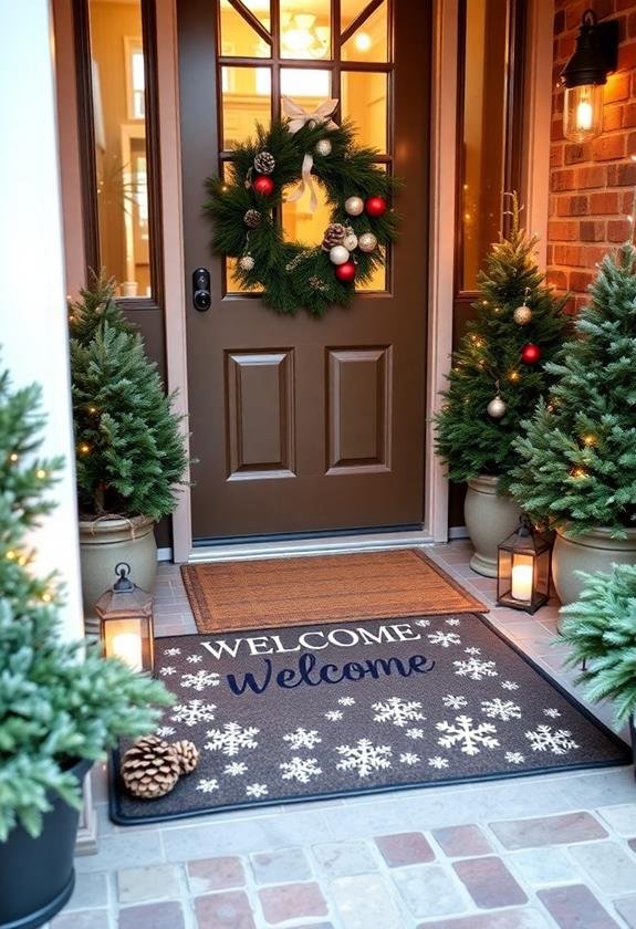 design a friendly doormat