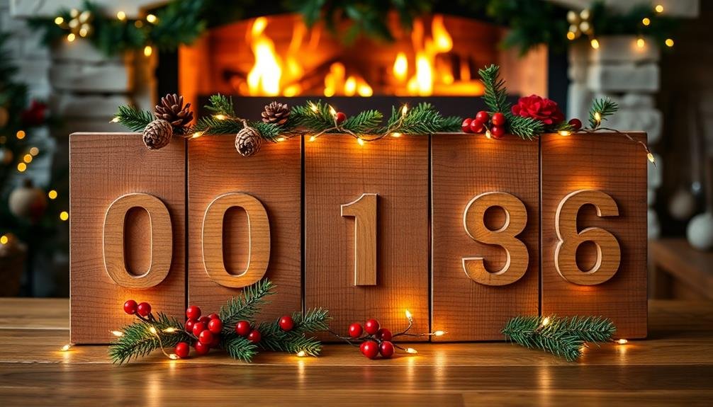 diy christmas countdown sign