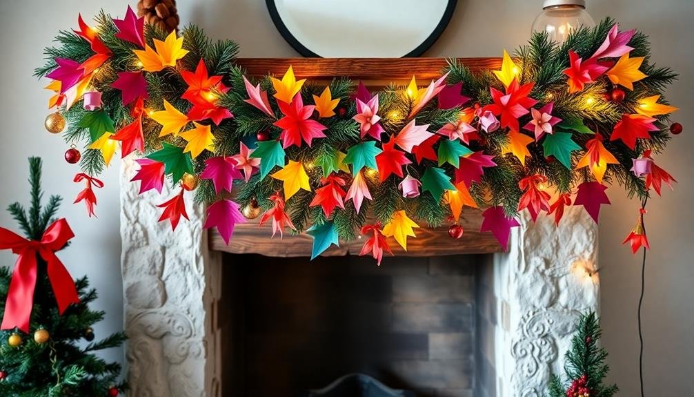 diy paper fabric garland