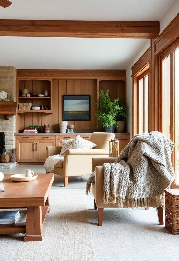 elegant natural wood details