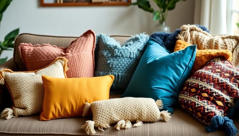 elevate space with boho pillows