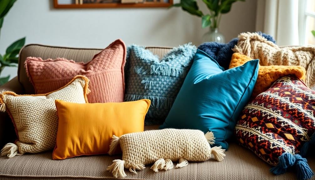 elevate space with boho pillows