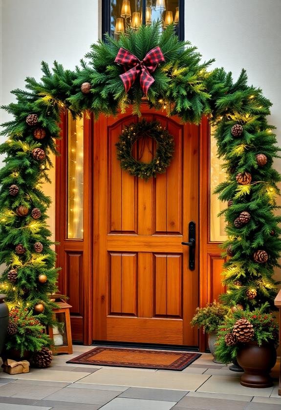 enhance with festive foliage