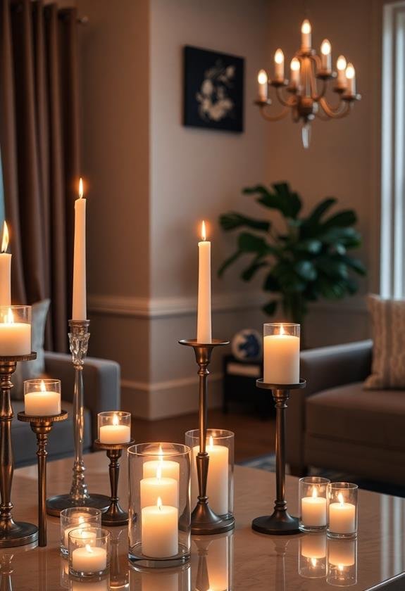 enhancing atmosphere with candles