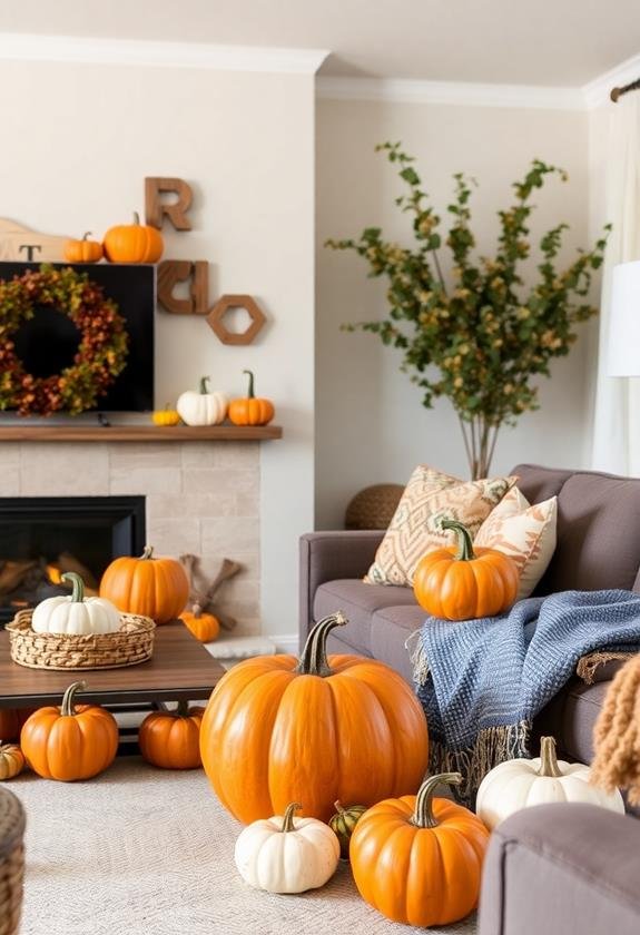 festive fall pumpkin decorations