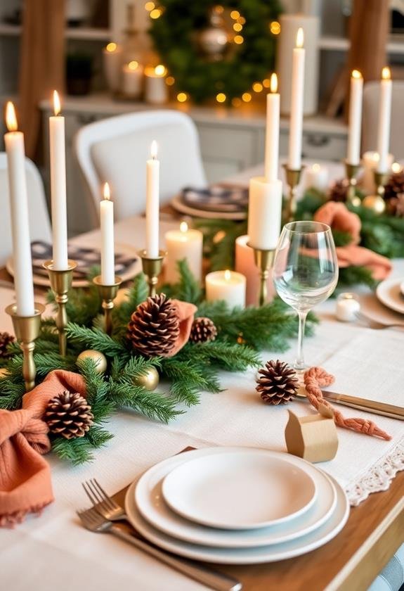 holiday dining table decor