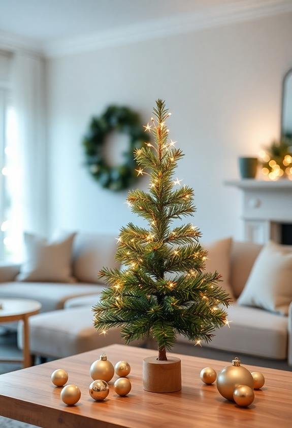 illuminated festive tree options