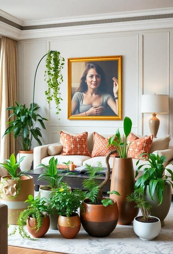 innovative indoor plant arrangements