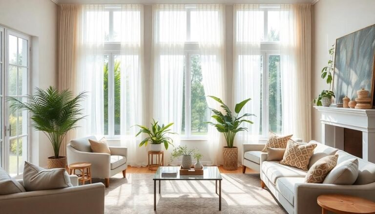light and airy curtains