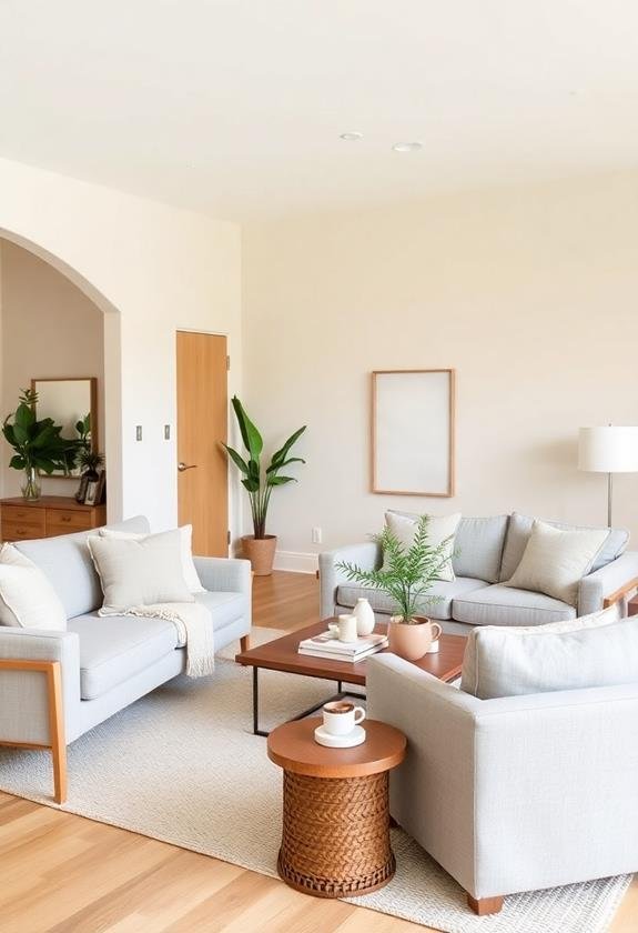 neutral color palette selection