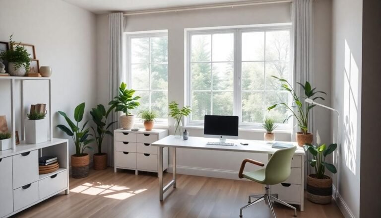 organized clutter free home office