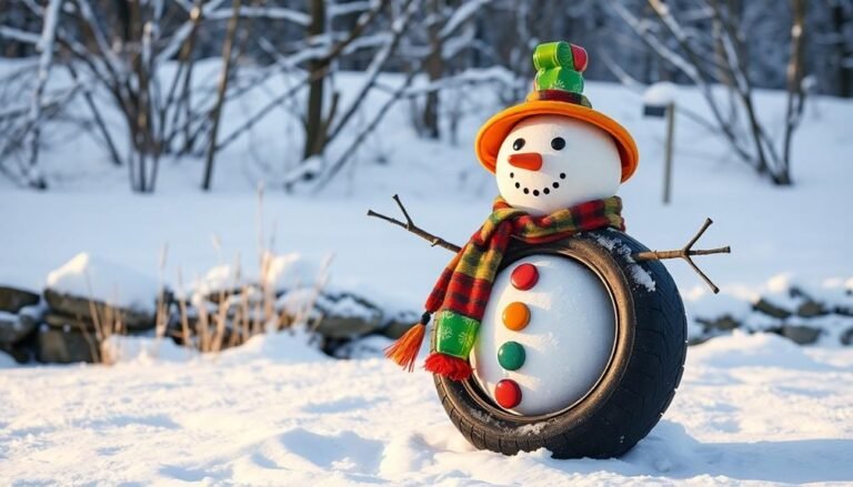 recycled snowman construction guide