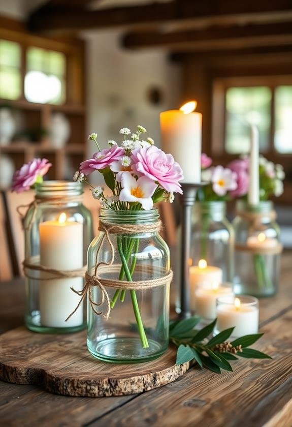 repurposing glass jar crafts