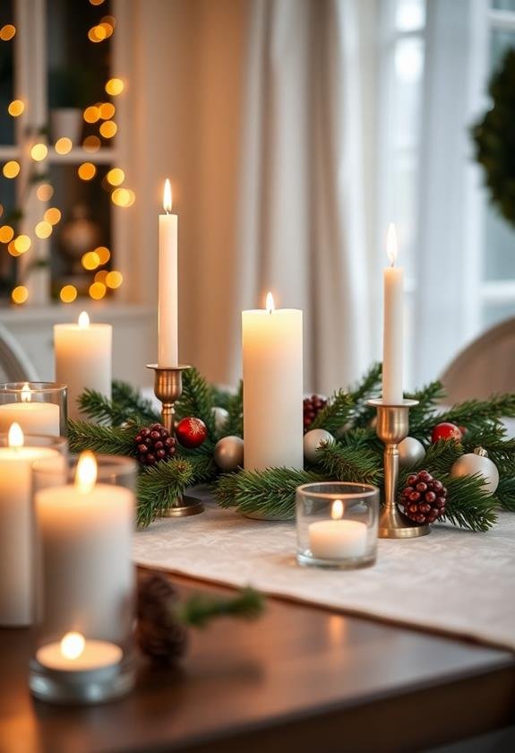 scented candles for ambiance