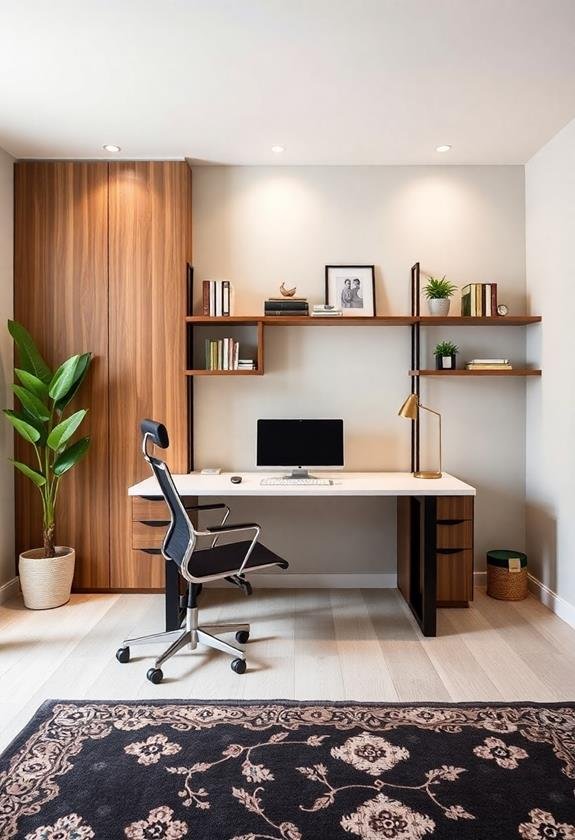 select appropriate furniture pieces