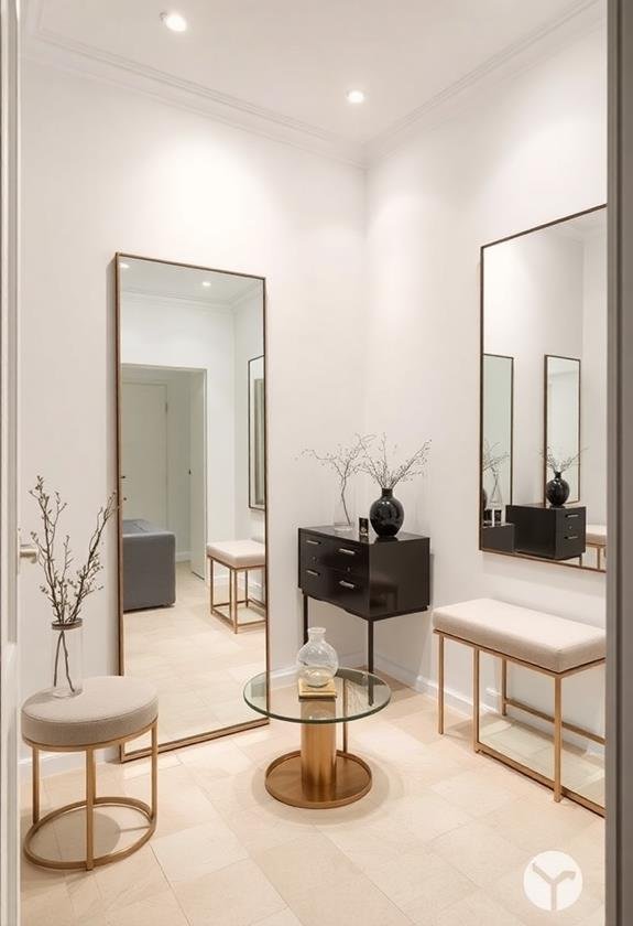 selecting appropriate reflective surfaces