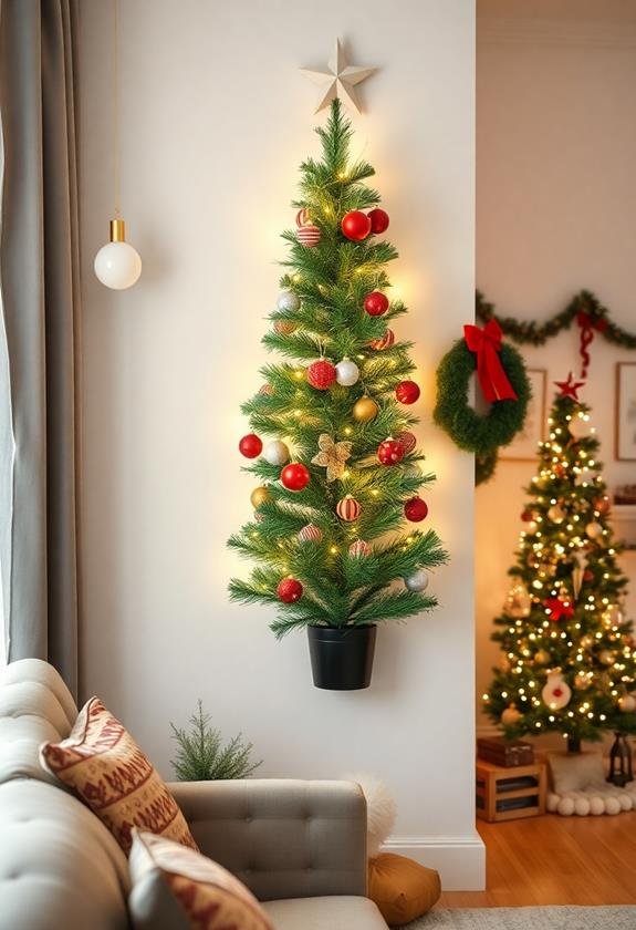 space saving holiday decor