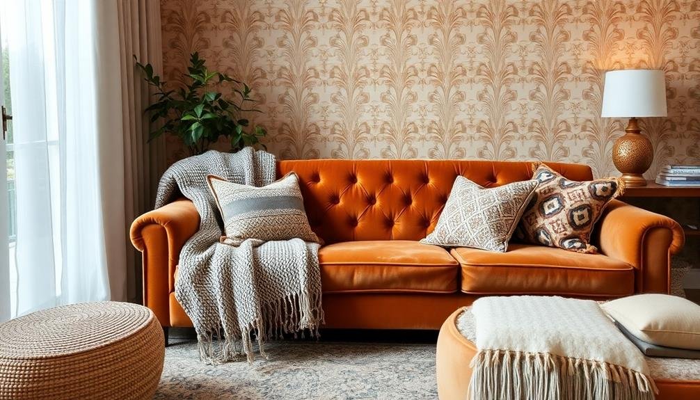 staging with textures patterns