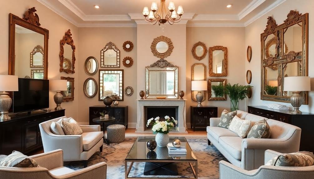 stunning decorative wall mirrors