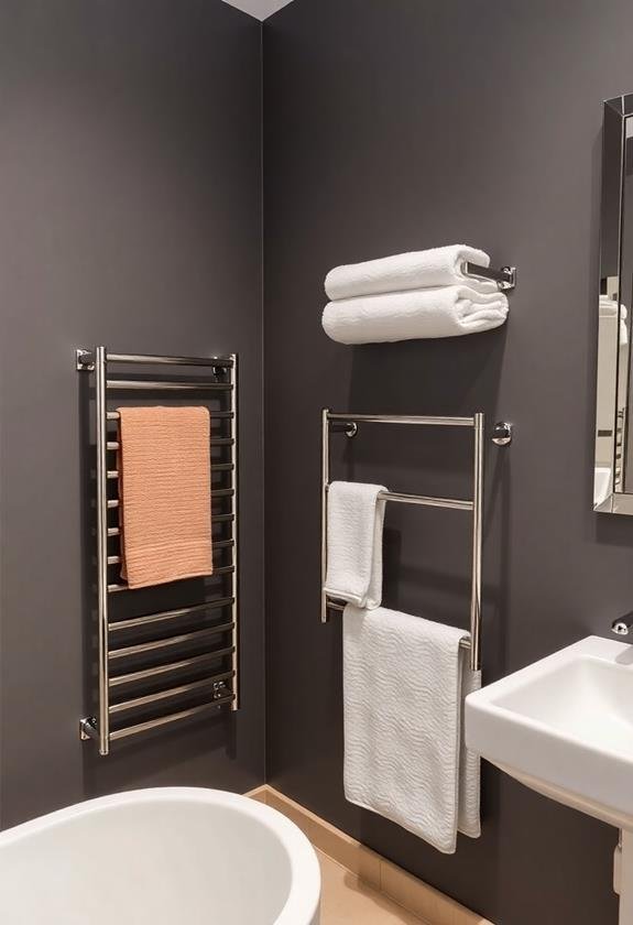 stylish bathroom towel rack selection