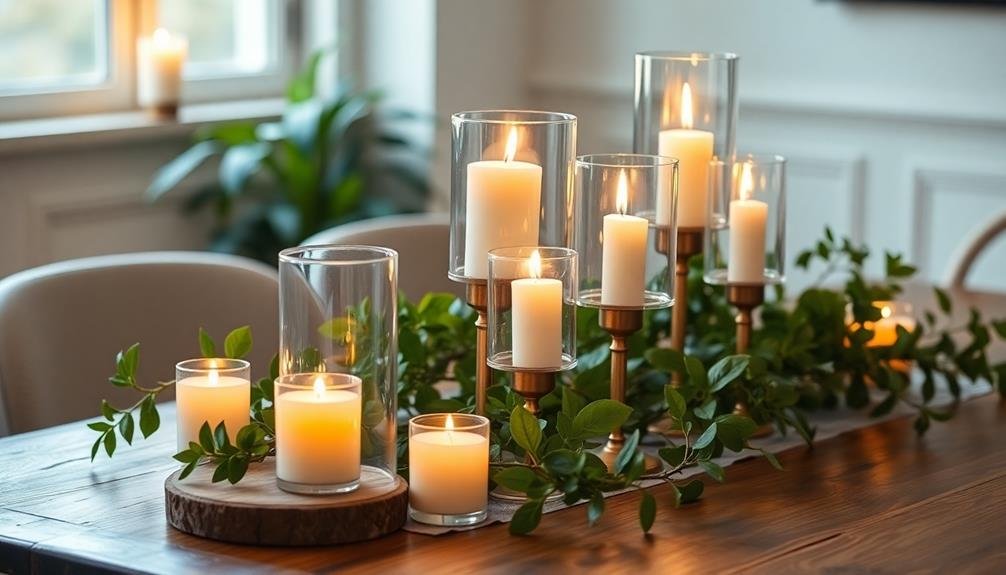 stylish candle holders enhance ambiance