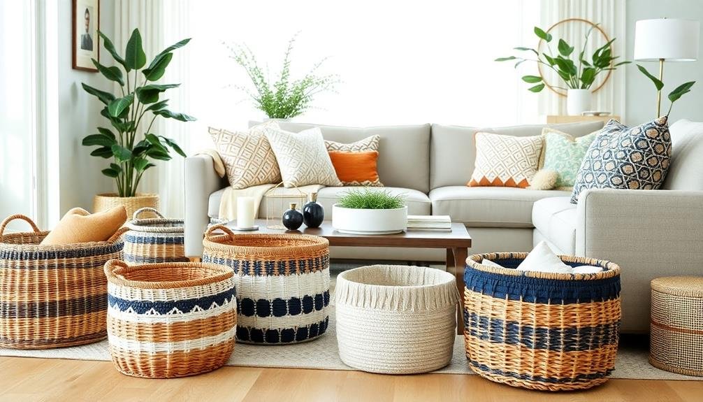 stylish decorative storage baskets