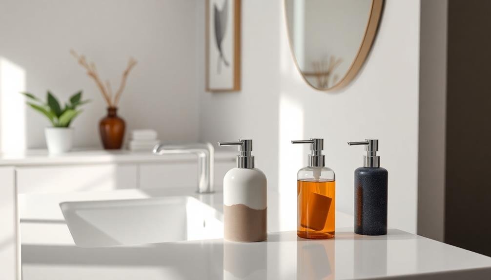 stylish functional soap dispensers