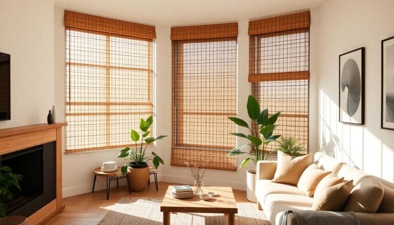 stylish natural bamboo blinds
