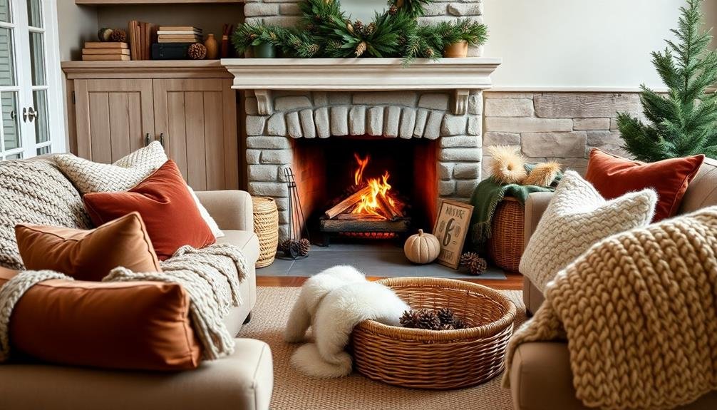 textured cozy winter decor