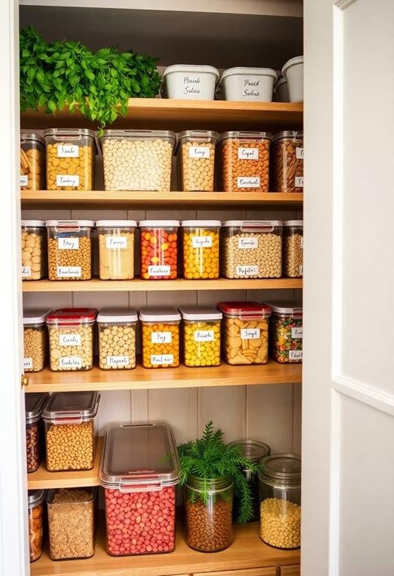 transparent containers enhance visibility