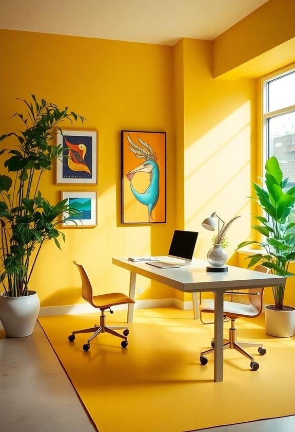 vibrant yellows inspire creativity