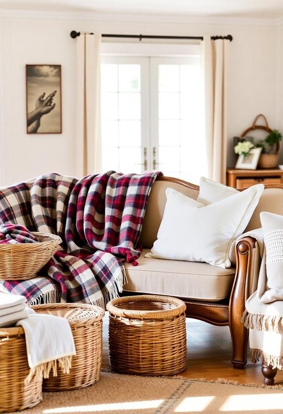 warm comfortable fabric selection