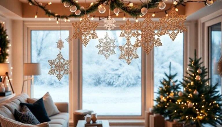 winter wonderland snowflake decor