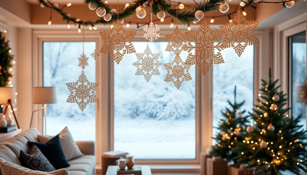 winter wonderland snowflake decor